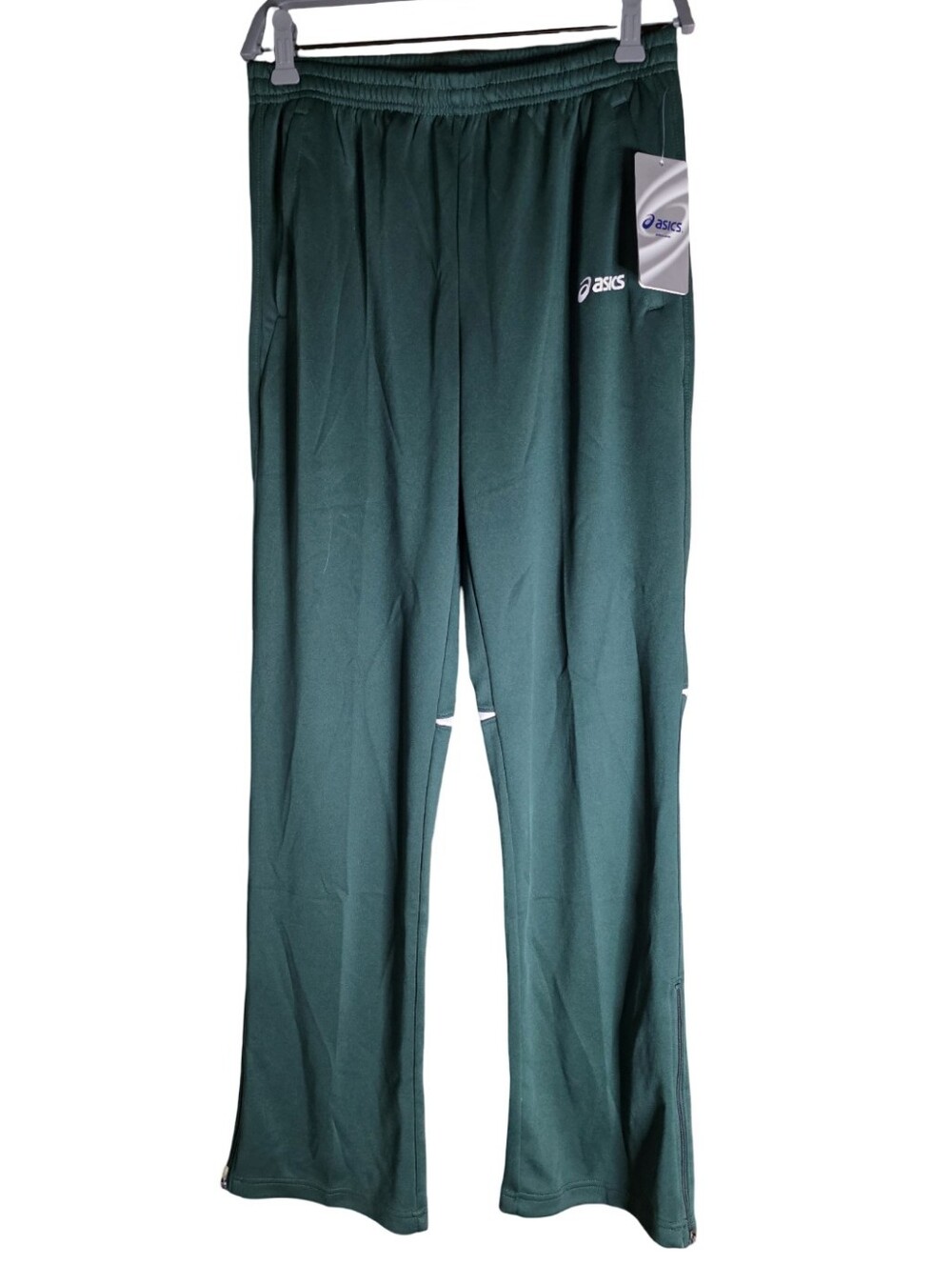 ASICS Cali Track Pants Green Athletic Joggers NWT Size Medium